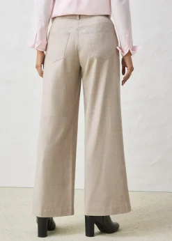 Pantalon large, style 5 poches
