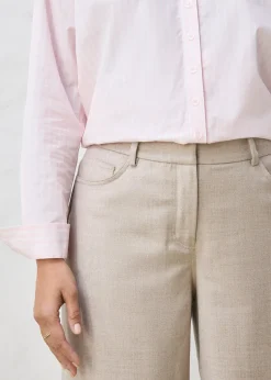 Pantalon large, style 5 poches