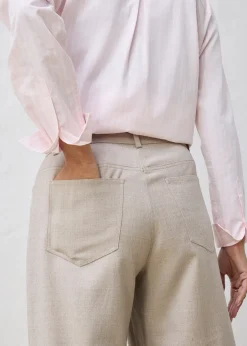 Pantalon large, style 5 poches