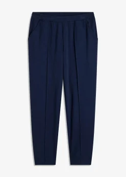 Pantalon élastiqué avec nervures devant