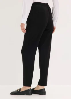 Pantalon élastiqué avec nervures devant