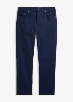 Pantalon loose et extensible à taille élastiquée, droit