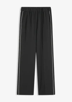 Pantalon palazzo à galons décoratifs