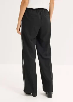 Pantalon palazzo à galons décoratifs