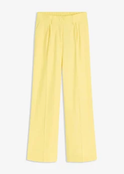 Pantalon palazzo en lin mélangé aérien