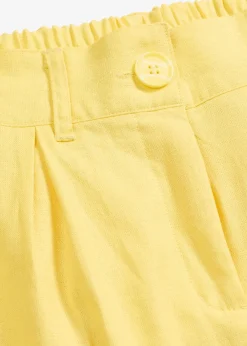 Pantalon palazzo en lin mélangé aérien