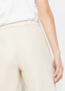 Pantalon palazzo en lin mélangé