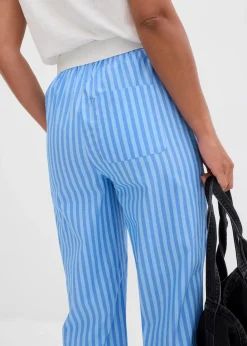 Pantalon palazzo en popeline
