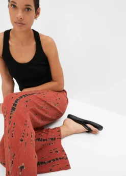 Pantalon palazzo en viscose fluide