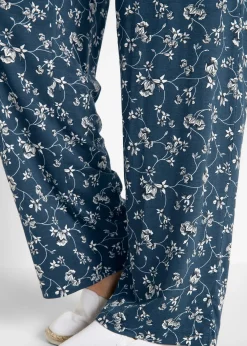 Pantalon palazzo en viscose extensible