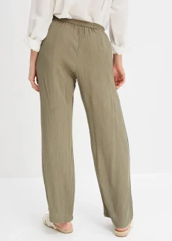 Pantalon palazzo en viscose douce