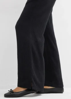 Pantalon palazzo léger en gaze de coton