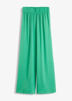 Pantalon palazzo léger et fluide, taille haute et confortable, long