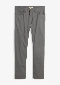 Pantalon regular en twill, droit, 100% coton