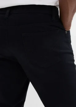 Pantalon regular en twill, droit, 100% coton