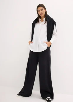 Pantalon sweat de jogging large en coton mélangé