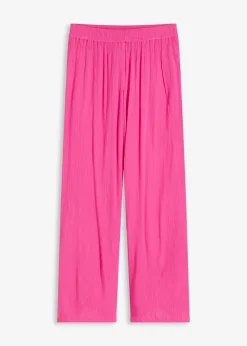 Pantalon taille élastiquée en viscose fluide