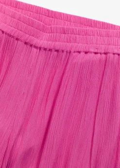 Pantalon taille élastiquée en viscose fluide