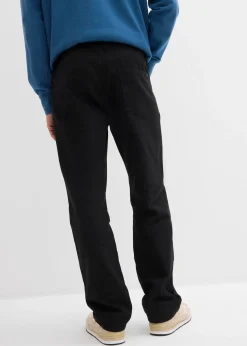 Pantalon thermique, droit et décontracté, taille élastiquée
