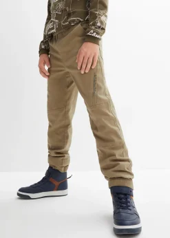 Pantalon thermique et ample à taille élastiquée et doublure en jersey