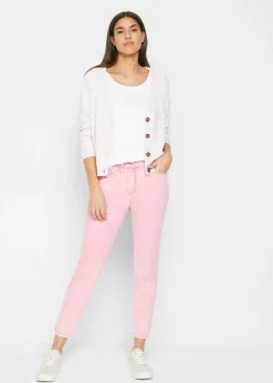 Pantalon twill raccourci look used