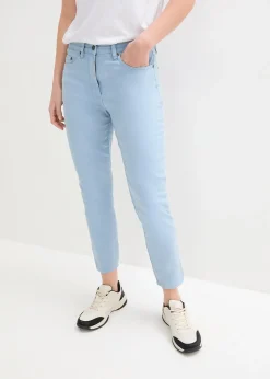 Pantalon twill raccourci look used