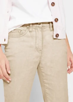 Pantalon twill raccourci look used