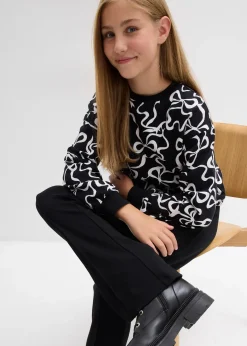 Pantalon évasé en jersey coton épais