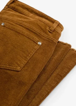 Pantalon évasé en velours côtelé
