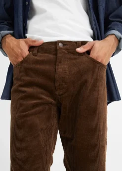 Pantalon velours côtelé extensible Regular Fit, confortable