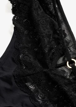 Panty-string à dentelle florale