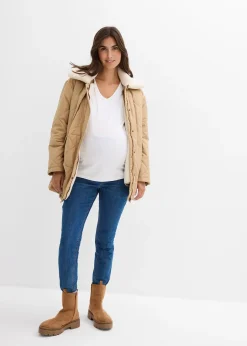 Parka de grossesse et de portage 6-en-1 avec gilet sans manches amovible
