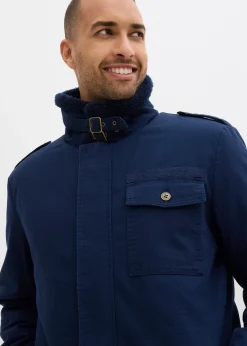 Parka d’hiver 100% coton avec doublure sherpa