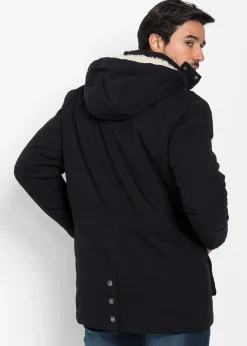 Parka d’hiver avec capuche doublée peluche