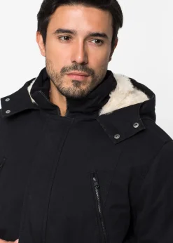 Parka d’hiver avec capuche doublée peluche