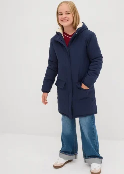 Parka d’hiver déperlante avec doublure en sherpa