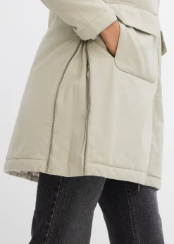 Parka d’hiver rembourrée à capuche doublée sherpa