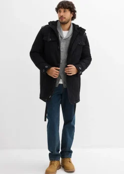 Parka d’hiver style militaire à doublure sherpa douce