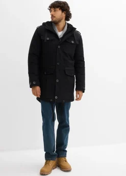 Parka d’hiver style militaire à doublure sherpa douce