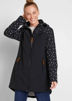 Parka en softshell technique avec doublure polaire douillette