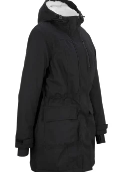Parka imperméable avec polaire peluche dans la capuche