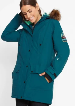 Parka outdoor imperméable et technique à capuche