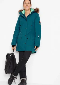 Parka outdoor imperméable et technique à capuche