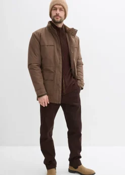 Parka rembourrée avec doublure polaire et capuche amovible