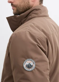 Parka rembourrée avec doublure polaire et capuche amovible