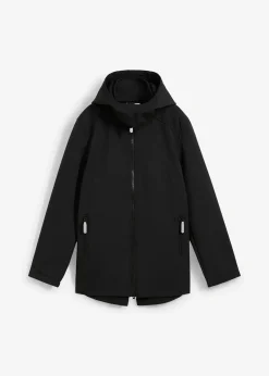 Parka softshell à capuche amovible, imperméable