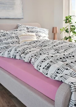 Parure de lit avec notes de musique