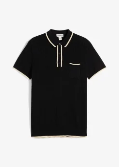 Polo à détails contrastants