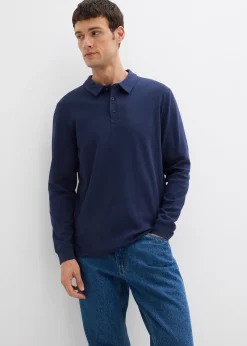 Polo manches longues 100% coton