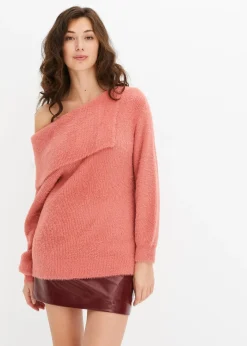 Pull à encolure Bardot asymétrique